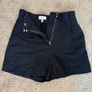 & Other Stories Black High-Waist Zip Skort